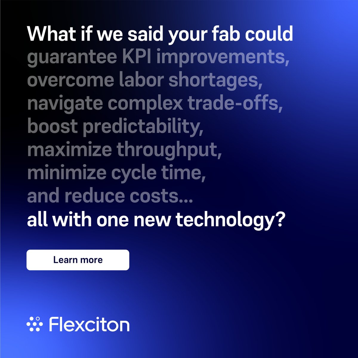 The #semiconductorindustry can be unpredictable. 

Our autonomous scheduling and planning technology provides fabs with the agility they need to quickly adapt to new challenges such as downturns, cost constraints, or labor shortages. 

Find out more at bit.ly/3XADbXr