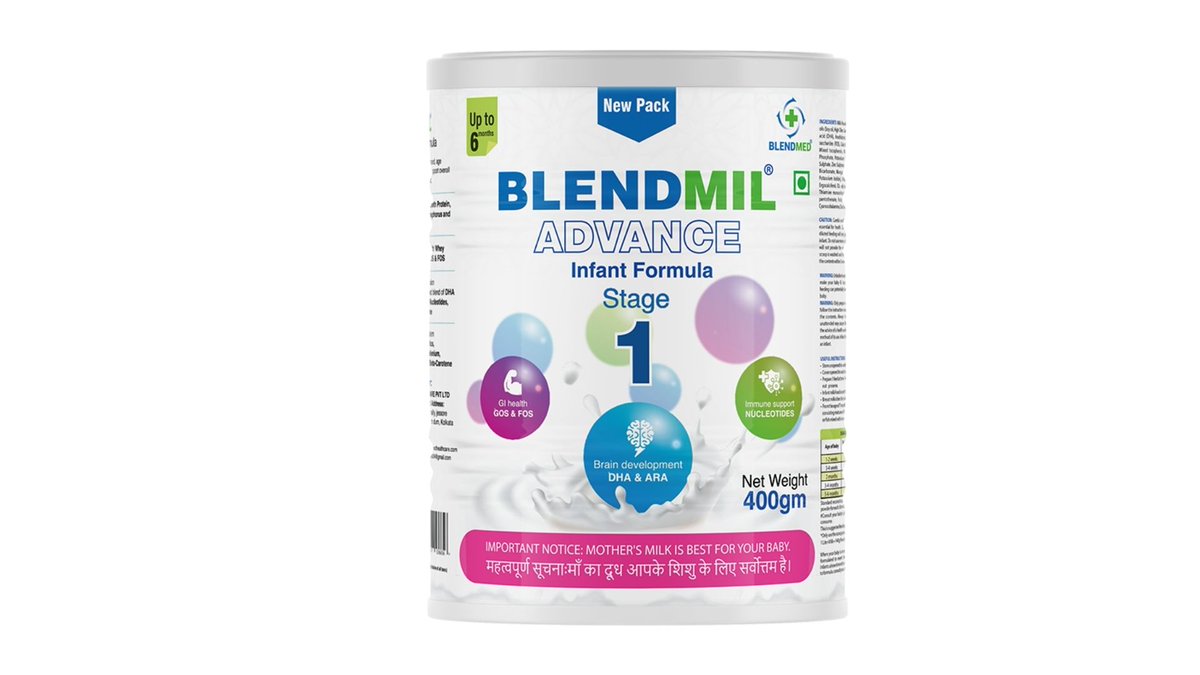 Blendmil Advance Infant Formula Stage 1 - Blendmed Healthcare

Visit : blendmed.in/shop/blendmil-…

#Blendmed #Blendmil #BLENDMILADVANCEINFANTFORMULASTAGE1
