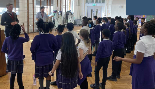 Galleywall_CoLA's tweet photo. The excitement is building as Year 4 students gear up for the highly anticipated #BigSing at the #Guildhall this May.
With their performance just around the corner, they gathered for their final rehearsal, and it was a day full of energy, fun, and a lot of singing! 🎤🎶 https://t.co/3iig7wMWjY