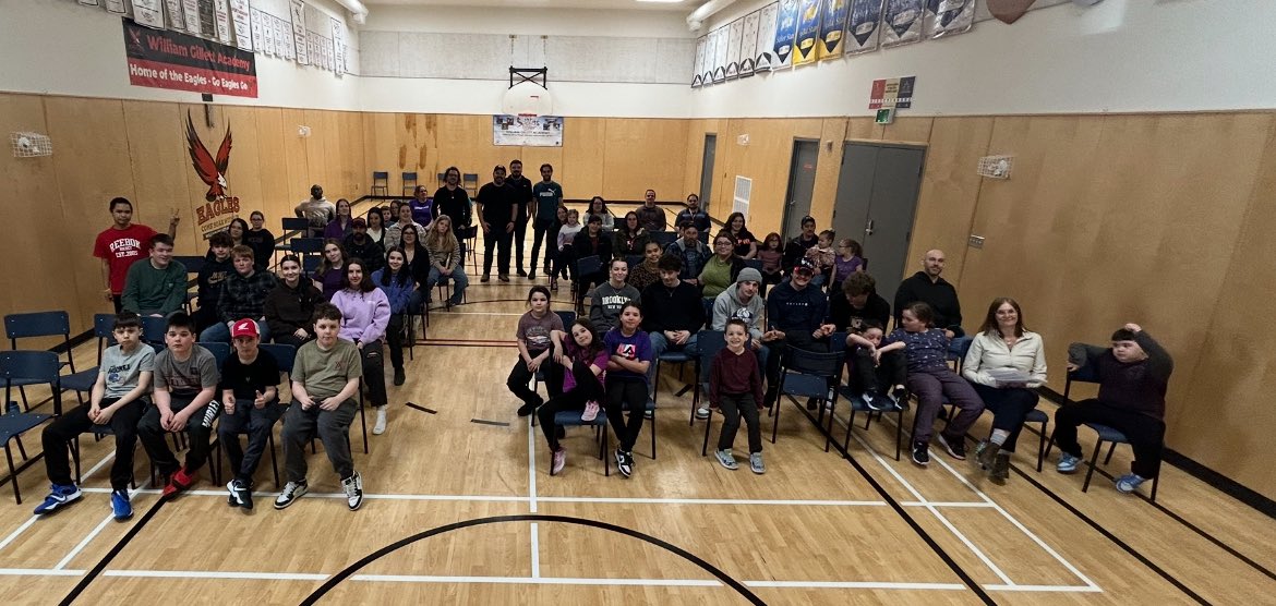 Students wrote and performed their own songs with the Silver Wolf Band today! They left a lasting impression on WGA and made lots of new fans! 🎶🎼🎵🥁🎤