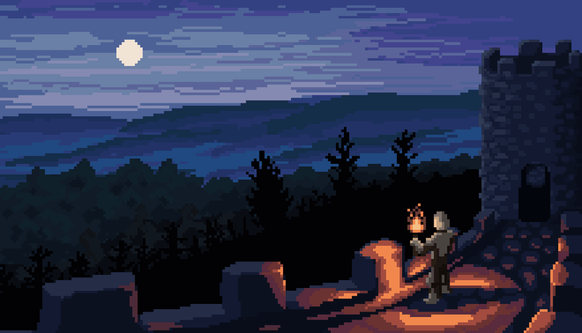 winged_salmon's tweet image. Nightwatch
#pixelart #landscape