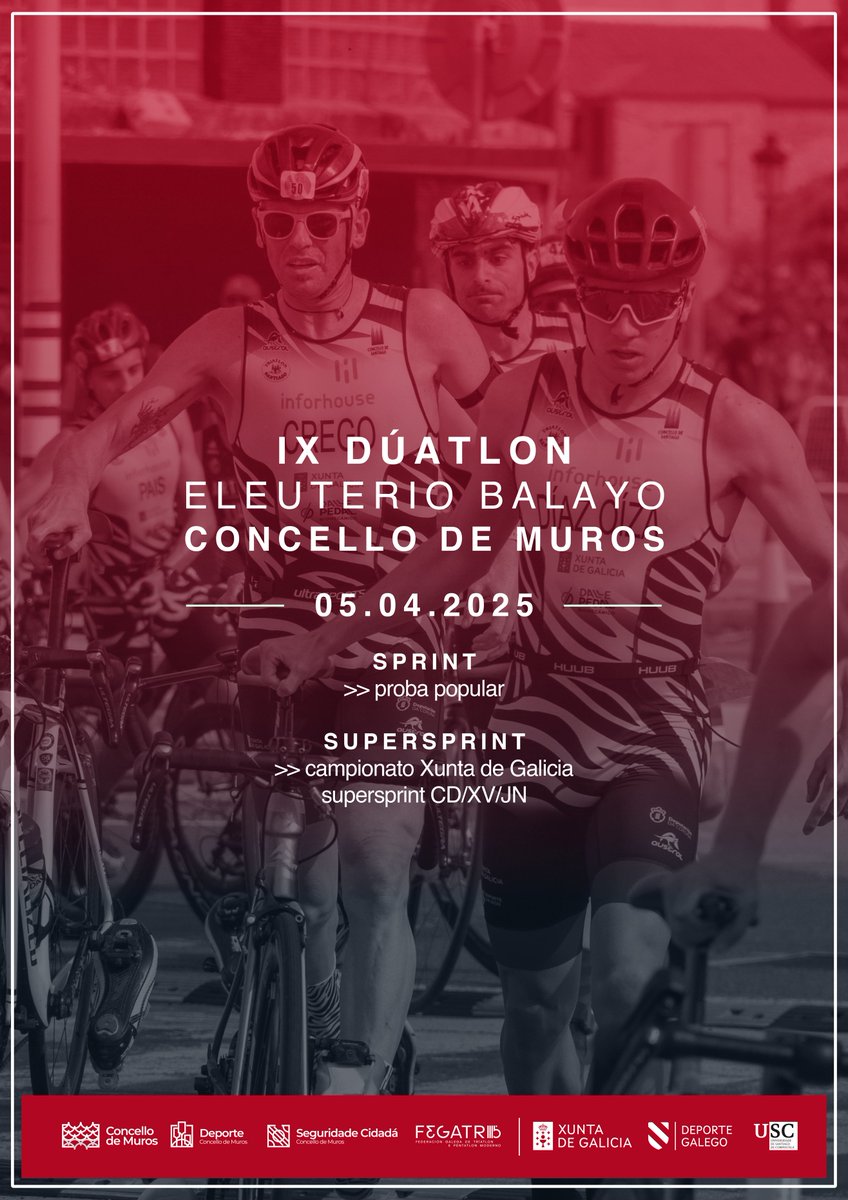 Ven con nos mañá a Muros a vivir o duatlón en vivo co <a href="/triinforhouse/">Triatlon Inforhouse Santiago🦓</a>!!! 🦓🔥🔥

#somosInforhouse #máscercadeTI