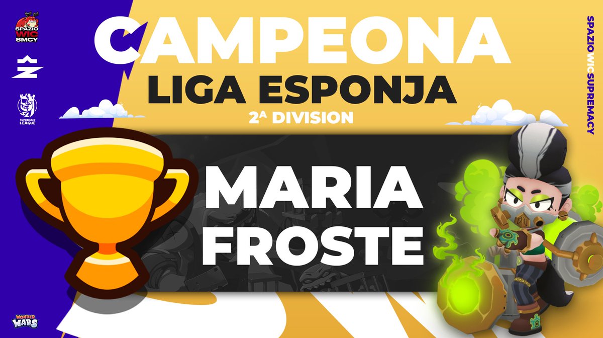 🏆𝐋𝐢𝐠𝐚 𝐄𝐬𝐩𝐨𝐧𝐣𝐚
Securing a place in the 1st division SWS next season...

Here is the 𝐖𝐈𝐍𝐍𝐄𝐑 of the second division 
🎉 <a href="/MariaFroste9/">Maria Froste</a> 🎉

She takes home:
750💎 + an exclusive WIC sticker in-game

And here is the 𝐑𝐔𝐍𝐍𝐄𝐑-𝐔𝐏 <a href="/AnderSabariego/">D4V0S</a> He gets: 250💎