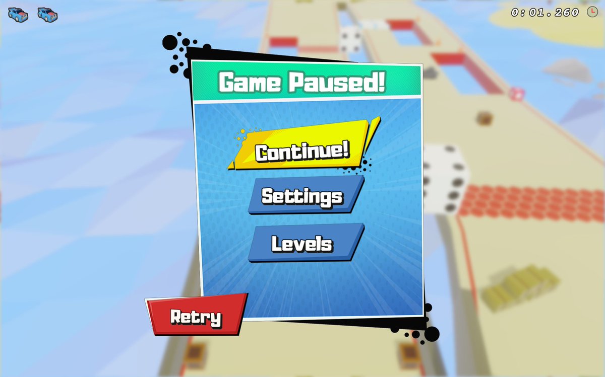 Before and after of the Game Paused! menu in Turbo Boom!

Today I'm tackling Level Select, join twitch.tv/timbeaudet to watch the transformation!!

#indiedev #userexperience #gamedev