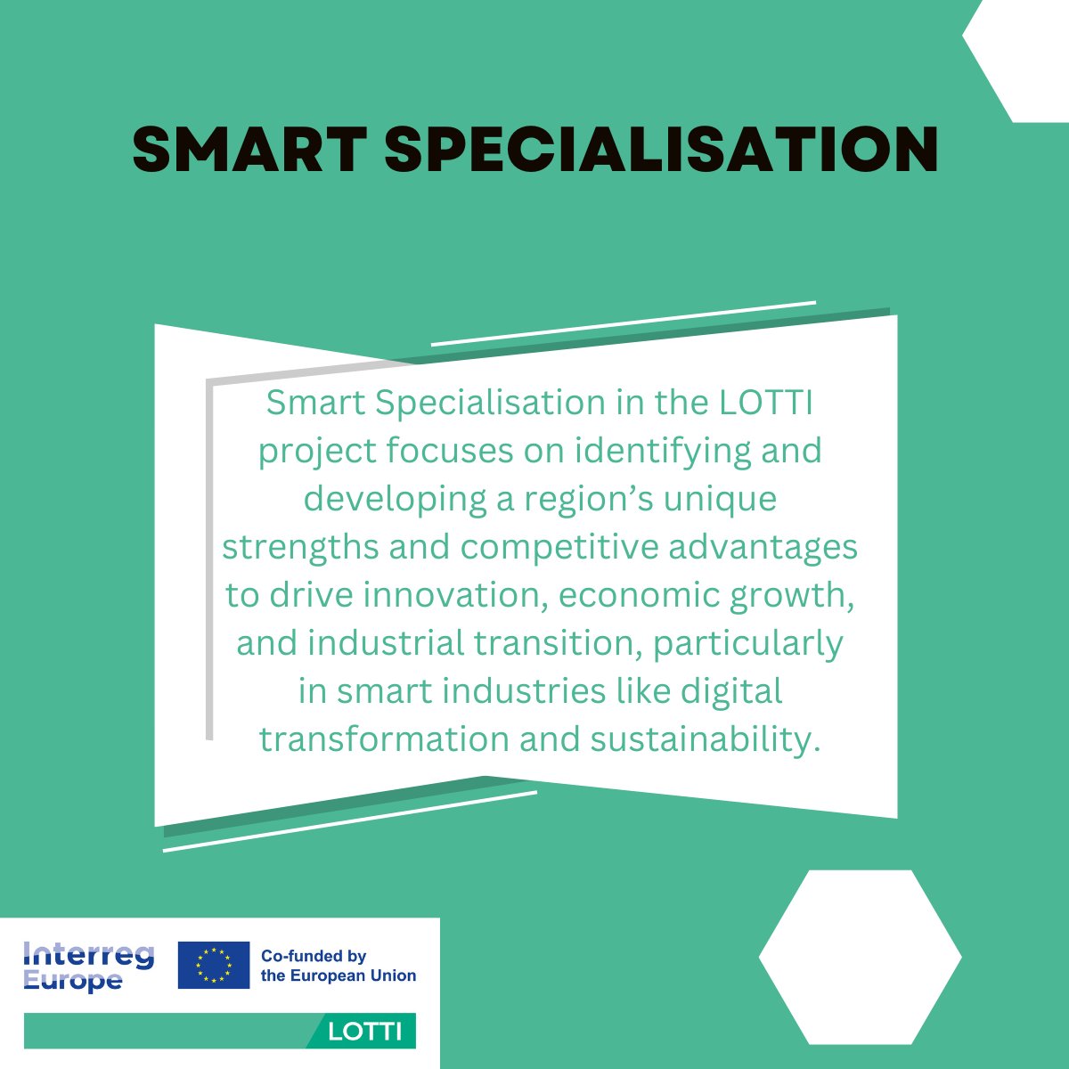 In the LOTTI project, Smart Specialisation helps regions focus on their strengths like digital transformation &amp; sustainability to drive innovation, boost productivity, and ensure long-term growth. 🌍💡 #LOTTIProject #SmartSpecialisation #Innovation #SustainableGrowth