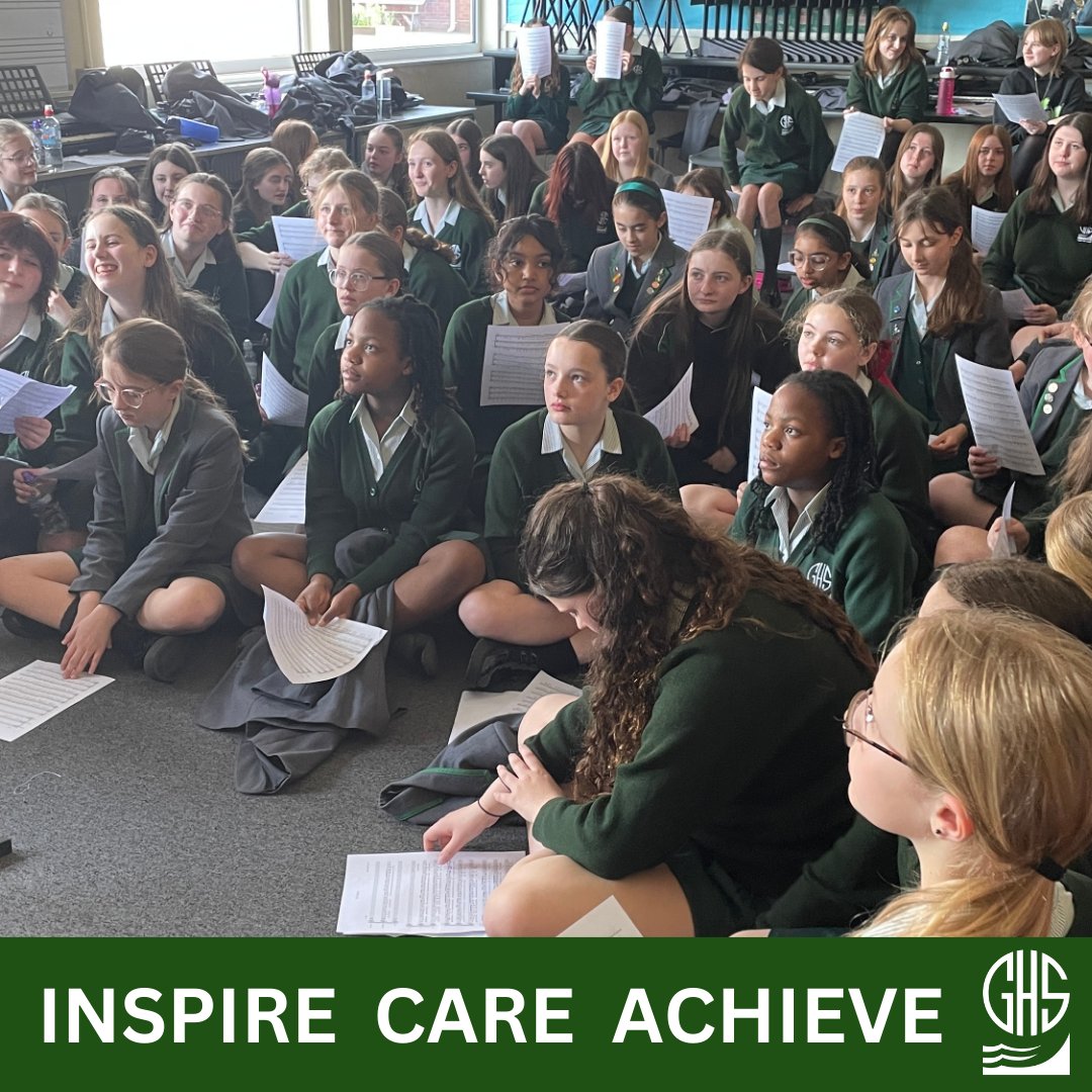 Greenbank Voices enjoying a vocal workshop led by Sam Gilliatt from <a href="/TheSixteen/">The Sixteen</a> this morning <a href="/GHSMU/">GHSMusic</a> <a href="/SouthportLTrust/">Southport Learning Trust</a> #InspireCareAchieve