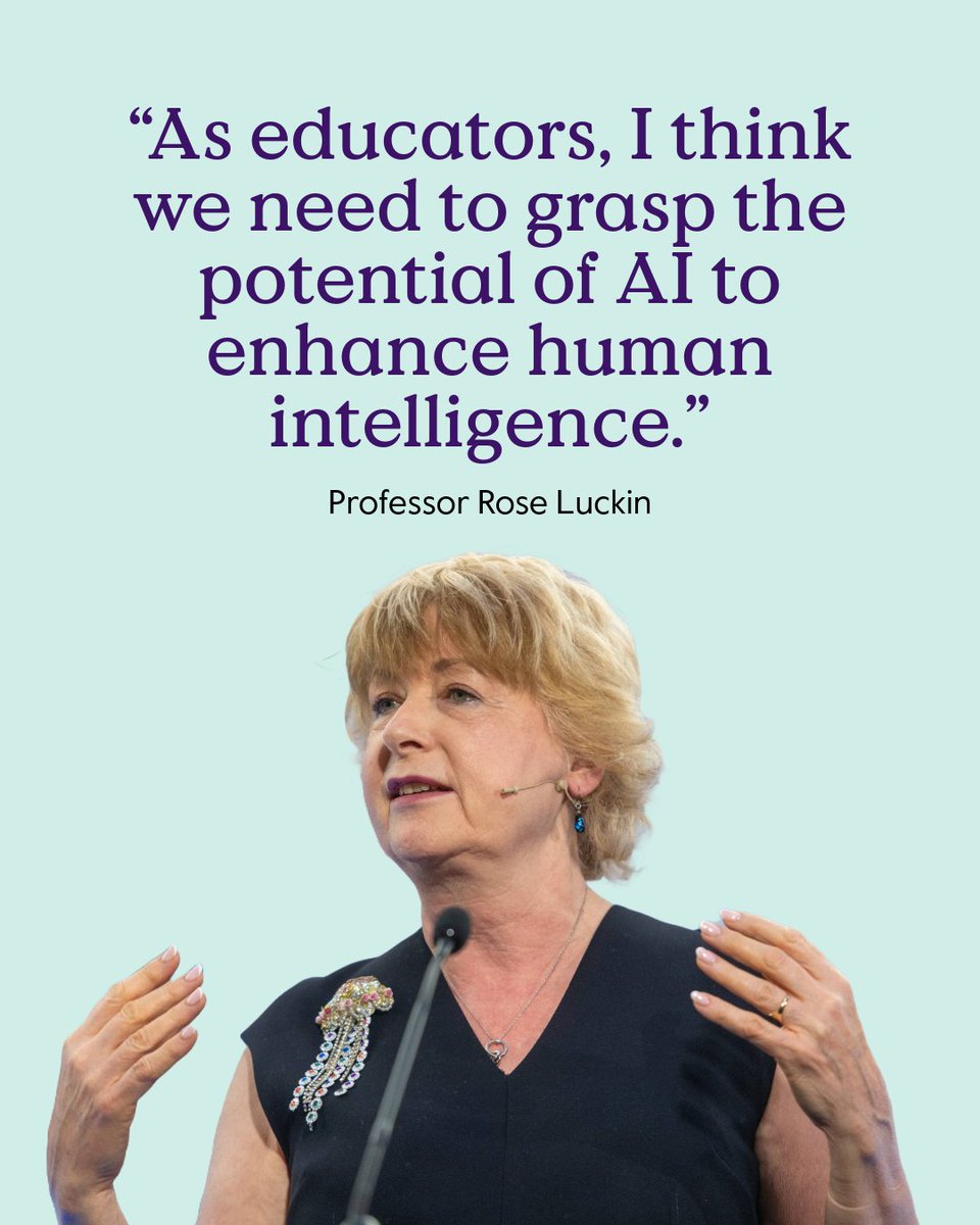 Cambridge University Press & Assessment (@cambpressassess) on Twitter photo Easy access to #AI means humans need to work harder to remain the most intelligent beings on the planet, says Prof Rose Luckin from <a href="/Knowldgillusion/">Rose Luckin's EDUCATE Ventures | AI for Education</a>.
Find out about her solution – a ‘smartwatch for the mind’. ⌚️🧠
🔗 cambrid.ge/3QNRmEP
#ShapingAIForEveryone Easy access to #AI means humans need to work harder to remain the most intelligent beings on the planet, says Prof Rose Luckin from <a href="/Knowldgillusion/">Rose Luckin's EDUCATE Ventures | AI for Education</a>.
Find out about her solution – a ‘smartwatch for the mind’. ⌚️🧠
🔗 cambrid.ge/3QNRmEP
#ShapingAIForEveryone