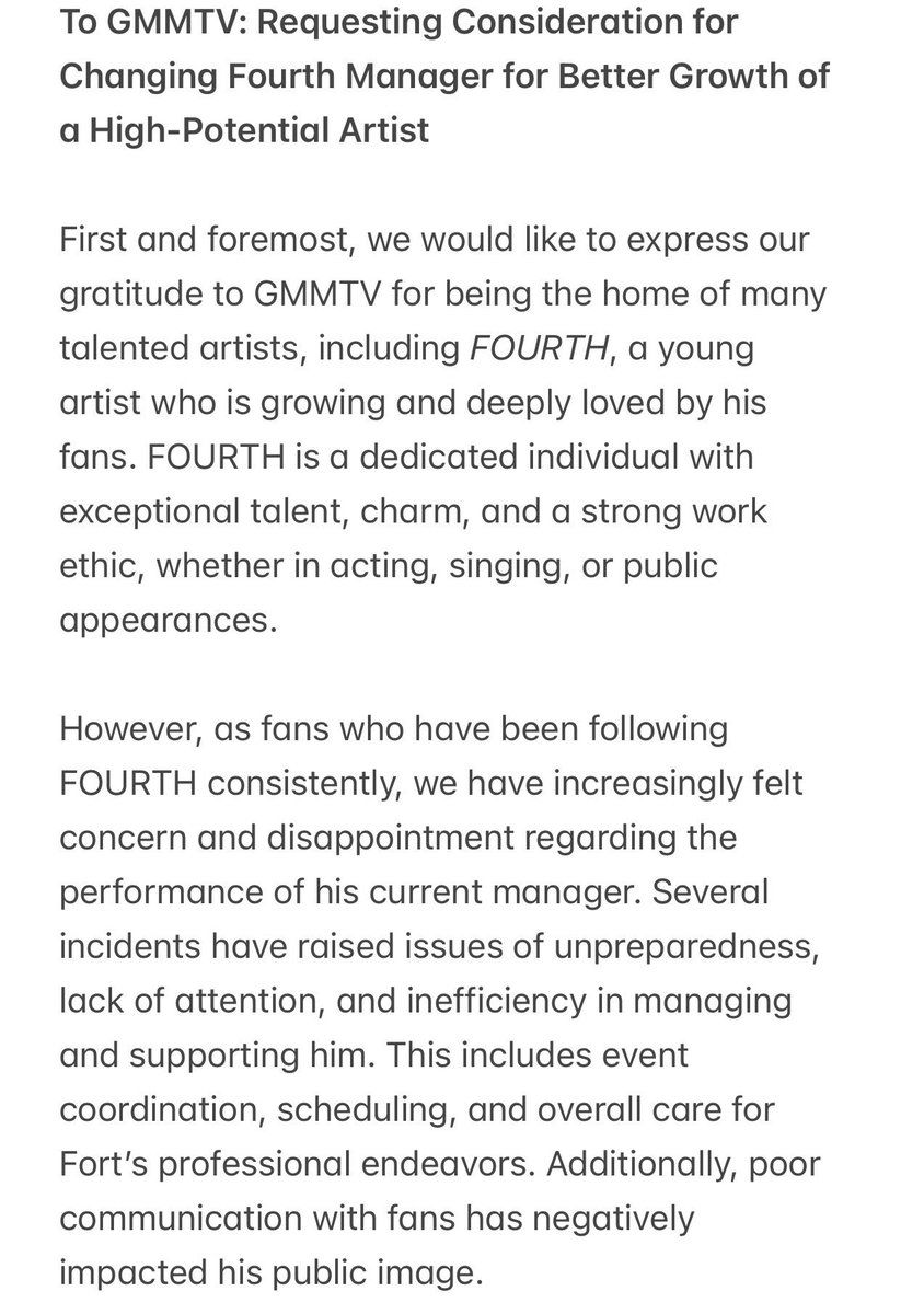 archiveyni's tweet photo. enough, 𝐓𝐀𝐊𝐄 𝐀𝐂𝐓𝐈𝐎𝐍 immediately!
@GMMTV @GMMTV
#ChangeFourthManager
#GMMTV #Fourthnattawat https://t.co/FhgHVa7Atc