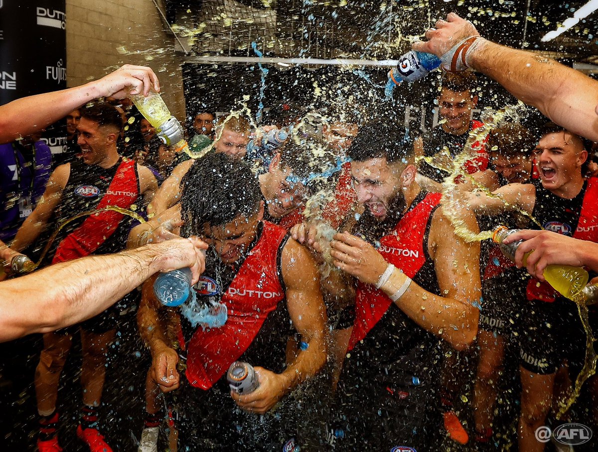 Isaac Kako and Saad El-Hawli celebrate their first win 💦 #AFLDonsPort