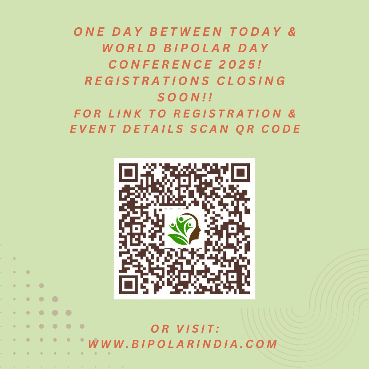 mhsf_india's tweet photo. It is on the day after!
#WorldBipolarDay Conference, Mumbai
And here are our Panelists>
@milantheshrink, @hvovi &amp; Anjali Gokarn; moderated by @VijayNallawala 
Registrations to close soon
Have you reserved your seat to be a part of this unique experience?
 https://t.co/1IrAOg6ra3 https://t.co/WDLXmnUqJ4
