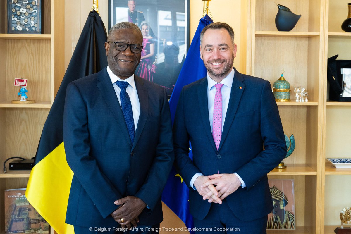 Le ministre des Affaires étrangères belge, <a href="/prevotmaxime/">Maxime PREVOT</a>, a échangé ce jeudi avec le docteur <a href="/DenisMukwege/">Denis Mukwege</a> sur le conflit dans l’est de la RDC, son impact dramatique sur la population, en particulier sur les femmes et les enfants, ainsi que sur les pistes de solution. Parmi les