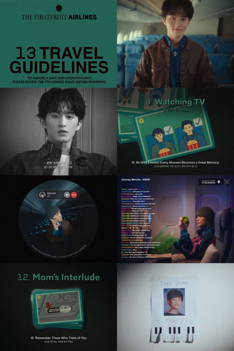 ‘The Firstfruit’ อัลบั้มเดี่ยวชุดแรกของ MARK วง NCT สมบูรณ์แบบด้วยไลน์อัปพิเศษที่เพิ่มความหมายมากขึ้น !

ตั้งแต่คุณแม่, HAECHAN วง NCT, CODE KUNST, Crush ไปจนถึง LEE YOUNG JI

💚 facebook.com/share/p/1A7YmL…

'The Firstfruit' Air : 13 Travel Guidelines
🎬 youtu.be/oIA4bmyJu0M