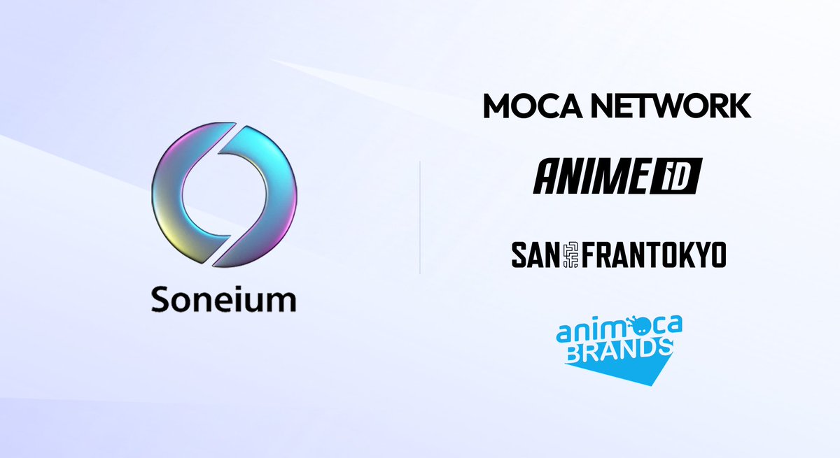 Soneium 💿 (@soneium) on Twitter photo 1/ web3 + Anime = The Ultimate Fan Experience, Only on Soneium!
<a href="/Moca_Network/">Mocaverse💼🪐</a>, the flagship digital identity platform of <a href="/animocabrands/">Animoca Brands</a>, has teamed up with Soneium by <a href="/Sony/">Sony</a> Block Solutions Labs to launch Anime ID—a decentralized identity and reputation layer that will 1/ web3 + Anime = The Ultimate Fan Experience, Only on Soneium!
<a href="/Moca_Network/">Mocaverse💼🪐</a>, the flagship digital identity platform of <a href="/animocabrands/">Animoca Brands</a>, has teamed up with Soneium by <a href="/Sony/">Sony</a> Block Solutions Labs to launch Anime ID—a decentralized identity and reputation layer that will