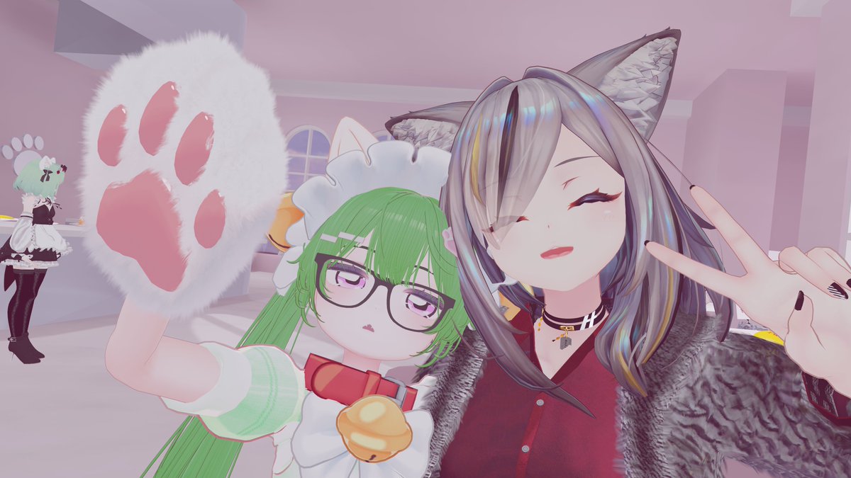 KafeKime's tweet photo. 昨日はめるとに行ってきた！
2回目だからまだまだ新鮮な感じ！
やっぱりイベントはいろんなキャストさんとの会話が楽しめるのがいいよね
今のところリクイン戦争３回中２回も参加できてるのは大分運が良いらしい
今回も楽しかった！！
＃VRCめると https://t.co/7ti8kKNCYt