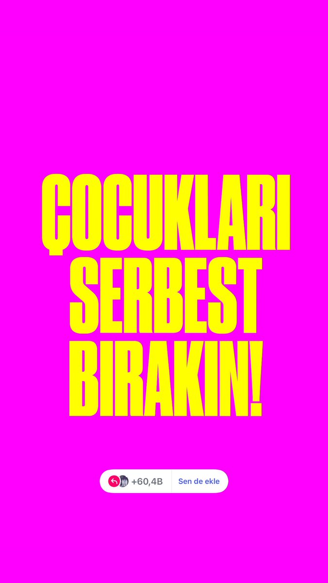 #CocuklarımızıSerbestBırakın