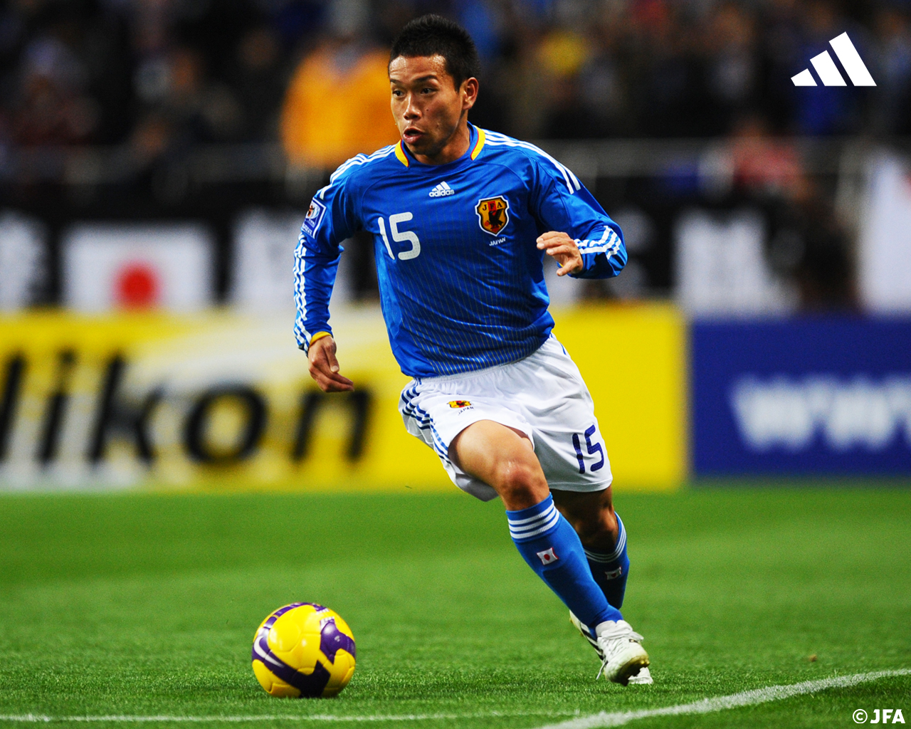 中村俊輔ユニフォーム 2010 2011日本代表ワールドカップパラグアイ戦 限定再入荷***(アディダス) adidas/10/11日本代表/ホーム/半袖