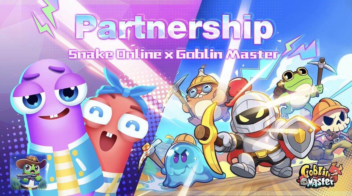 SnakeOnline (@snakeonlinegame) on Twitter photo Snake Online 🐍 x 👺 Goblin Master Partnership🍻
We are glad to partner with Goblin Master <a href="/GoblinIntern/">🧌Goblin Master Intern💚🟩⬜️⬛️</a> , an exciting Web3 board game with 1.3M+ users on LINE Messenger!💥
Together, we’re pushing the boundaries of mini dapp gaming to deliver a more interconnected adventure! Snake Online 🐍 x 👺 Goblin Master Partnership🍻
We are glad to partner with Goblin Master <a href="/GoblinIntern/">🧌Goblin Master Intern💚🟩⬜️⬛️</a> , an exciting Web3 board game with 1.3M+ users on LINE Messenger!💥
Together, we’re pushing the boundaries of mini dapp gaming to deliver a more interconnected adventure!