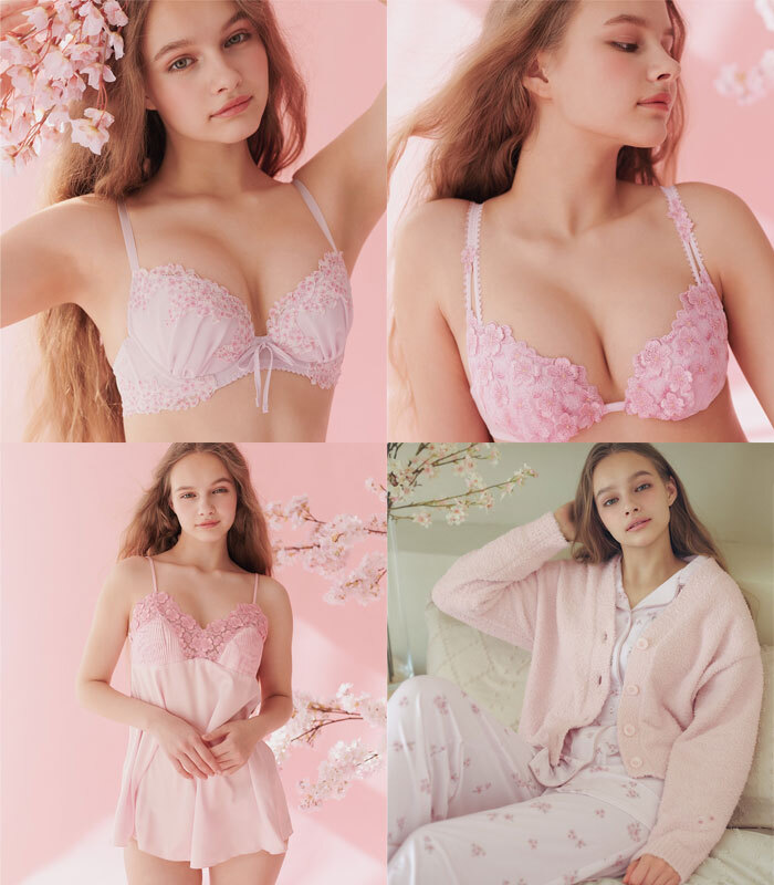 🌸ランジェリーにも満開の桜🥹 大好評❣花のブラシリーズのさくら