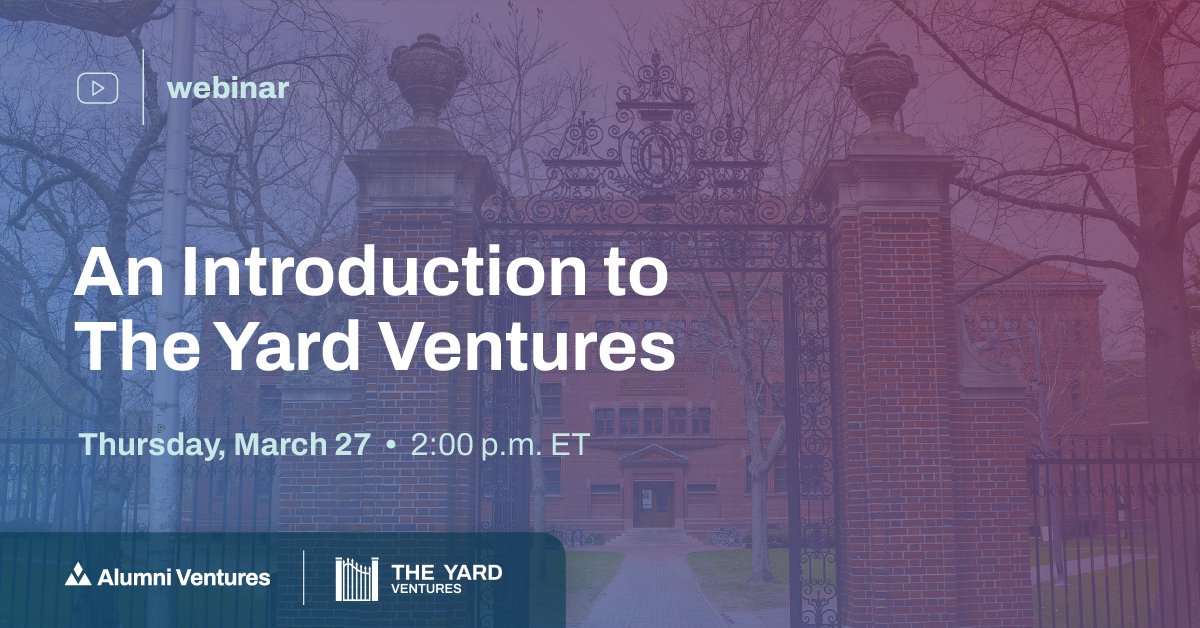 yardventures's tweet photo. Curious how Yard Ventures builds a high-quality venture portfolio?

Join Managing Partner Laura Rippy for an exclusive look at Fund 10—get insights into the strategy, standout startups, and its positioning for long-term success. Register now: https://t.co/X3AeeJZrcu. https://t.co/M9mW3q4Zcy