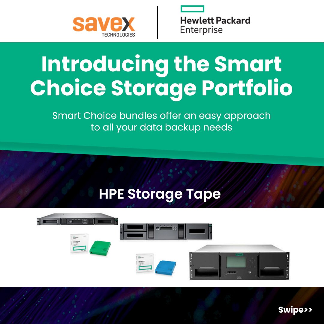 SavexTechnology's tweet image. Unlock Simplicity with the Smart Choice Storage Portfolio
Optimize your data backup strategy with HPE’s Smart Choice bundles—designed for efficiency, security, and seamless data management. 

For more details mail us at: Marketing@savex.in

#Savex #HPESmartChoice #DataProtection