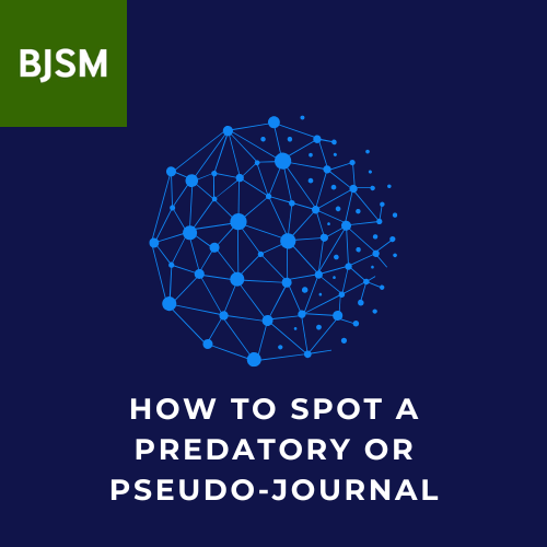 BJSM_BMJ's tweet photo. ⚠️ IMPORTANT PLEASE READ ⚠️ 

🔎 How to spot a predatory or pseudo-journal 🔗 https://t.co/rV0Qqvqw8N

Unofficial sources posing as 'THE British Journal of Sports Medicine' are reaching out to our community. Be alert and do not engage with these messages
#StayInformed #BJSMCommunity