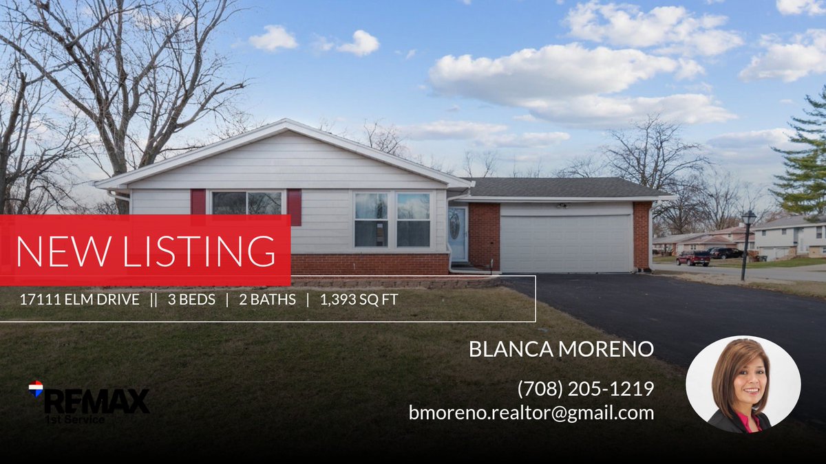 b_moreno19's tweet photo. 📍 New Listing 📍 Take a look at this fantastic new property that just hit the market located at 17111 Elm Drive in Hazel Crest. Reach out here or at (708) 205-1219 for more information

Blanca O. Moreno
Broker
RE/MAX 1st Servi... https://t.co/i3MsXCdMa8 https://t.co/DEU2HQs9Gg