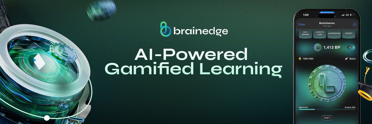 Everyone talks about the mass adoption of Web3, but few deliver. 

I recently found Brainedge and was impressed to see the growing adoption of their AI-powered e-learning platform.

With over 3 million users onboarded, 100K+ learners actively engaging, and 180K lessons completed,