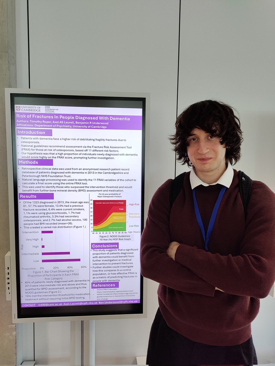 AxelLaurell's tweet image. Great to be at the @rcpsychOldAge conference showcasing some really important projects on fracture risk, communication strategies and future planning of services! @DrBenUnderwood1