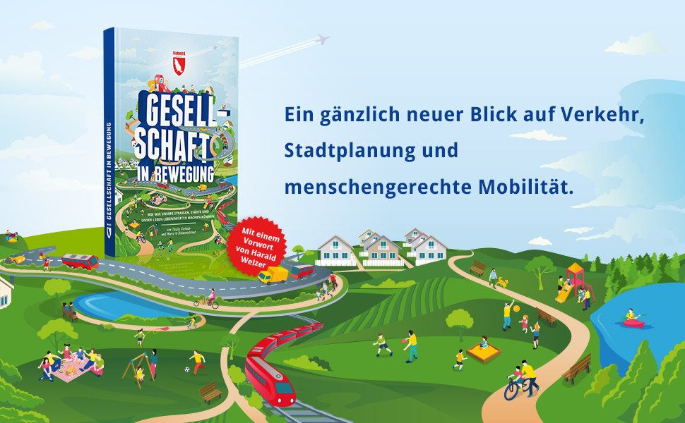 fietsprofessor's tweet image. 'Eine Suche nach Lösungen, die uns alle eine lebenswertere Stadt ermöglichen. Eine Anleitung zum offeneren Denken das Mut macht.'
'Gesellschaft in Bewegung' jetzt bestellen bei Ihrer lokalen Buchhandlung: tinyurl.com/geniallokal oder Amazon: amzn.eu/d/0cL2JBe1