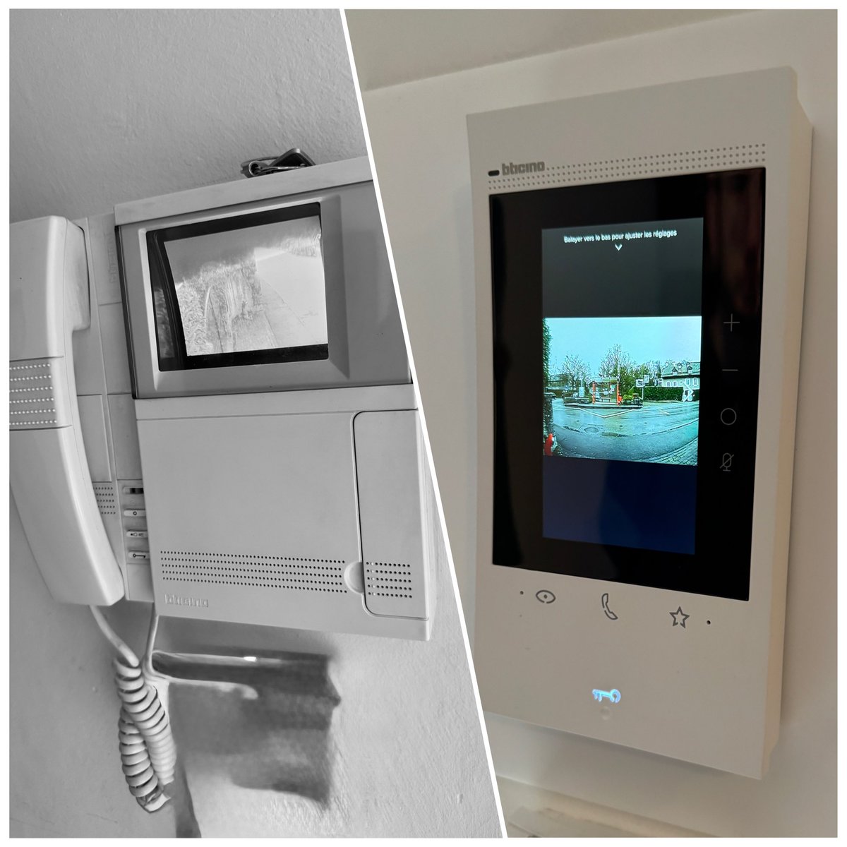 techsecurite's tweet image. 🔄 Modernisation d’un interphone pour plus de sécurité, de confort !

✅ Une meilleure qualité audio/vidéo 
✅ Un accès simplifié et sécurisé

Une belle avancée pour notre client ! Un projet similaire ? Parlons-en !

#Interphonie #IntercomSystem #VideoIntercom #BTicino #DoorEntry