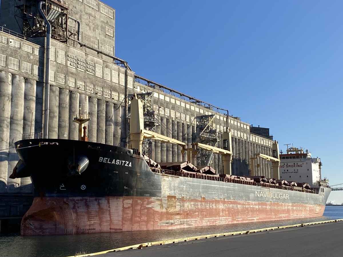 And just like that we are back at it again.  Seems like the season just ended.  Welcome to the Belasitza, first vessel of the 2025 shipping season here to take out a load of corn.  The first of 4 vessels arriving over the next week to ship out grain. Busy start to the season.