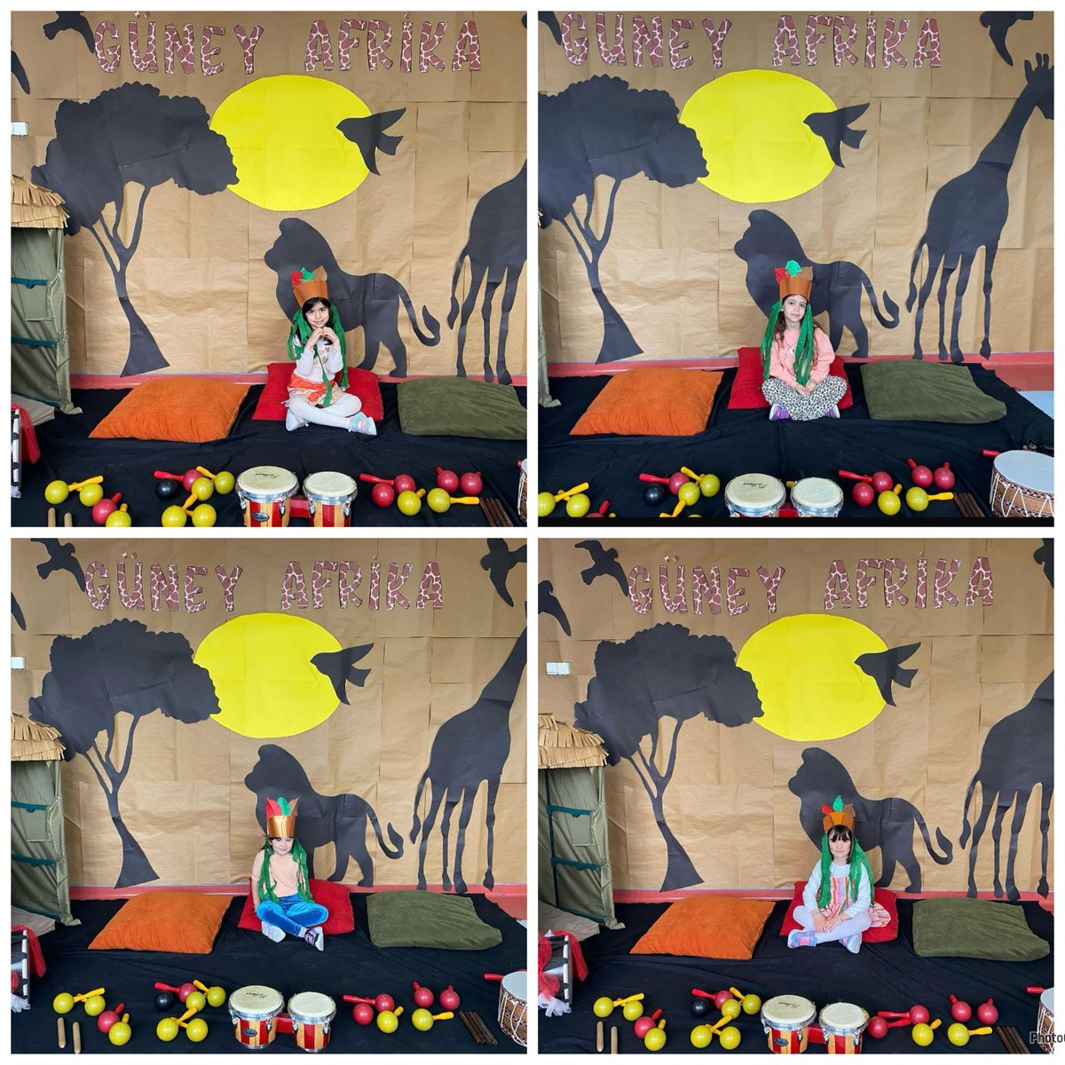 Okul öncesi 5 yaş öğrencilerimiz Dünya Vatandaşlığı programımız kapsamında dünya ülkelerinden biri olan Güney Afrika'yı tanıdı.Güney Afrika'nın kültürel özellikleri,evleri,toplulukları,ülkeye özgü müzik ve danslarını öğrendi.🌍✈️