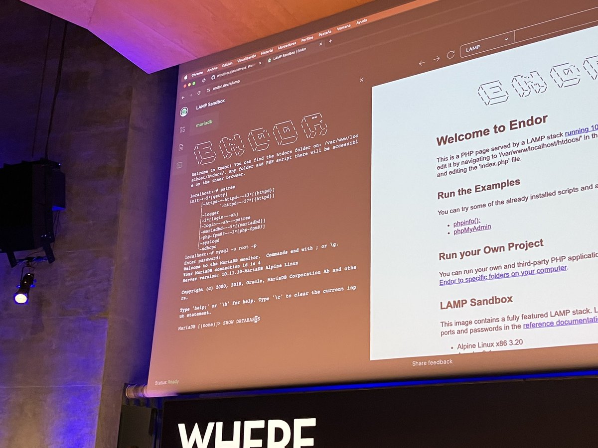 bcamerongain's tweet photo. It´s called Endor and is largely built on open source. Angel de Miguel and @vomkriege explained at @wasm_io how you can leverage Wasm and the browser to build a « dream programming environment. » The browser becomes a computer and overcomes many resource constraints @thenewstack https://t.co/4Tan3x3h69