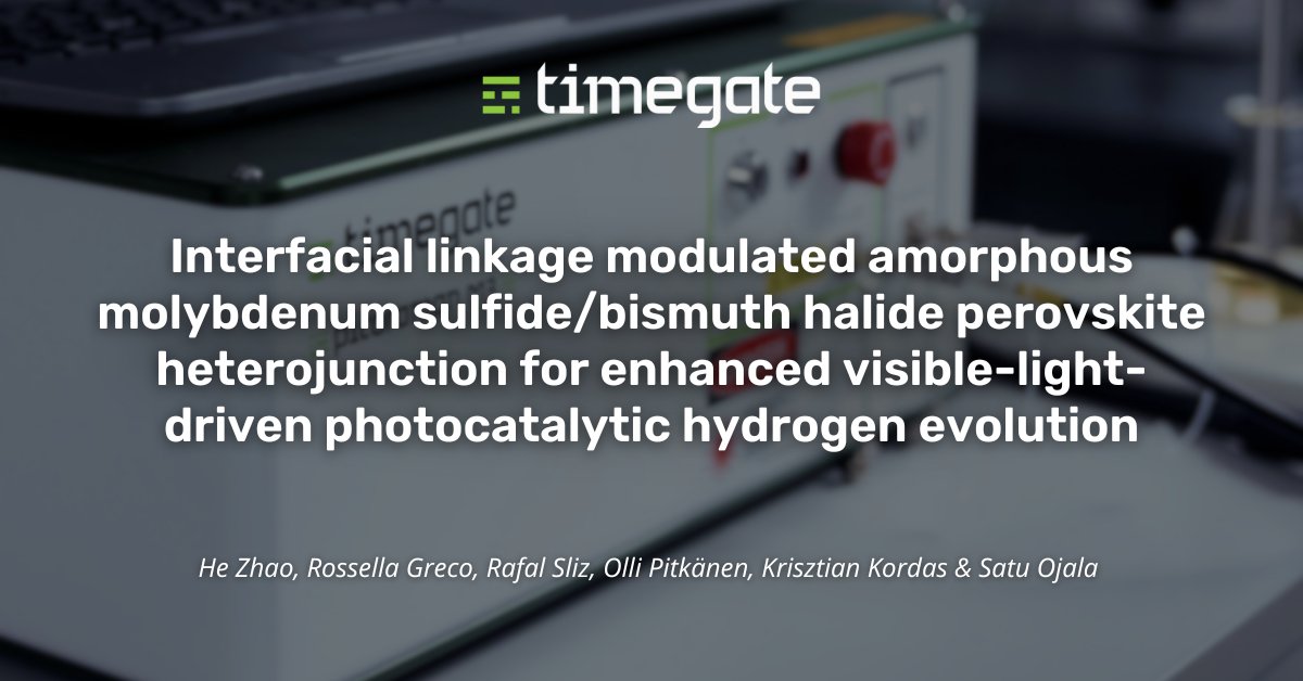 Discover insights from a new study on photocatalytic hydrogen evolution! Learn how the Mo–S–Bi interfacial linkage boosts hydrogen production using visible light. Read how Timegated® Technology provided key observations! hubs.ly/Q03dr9WW0

#timegating #processmonitoring