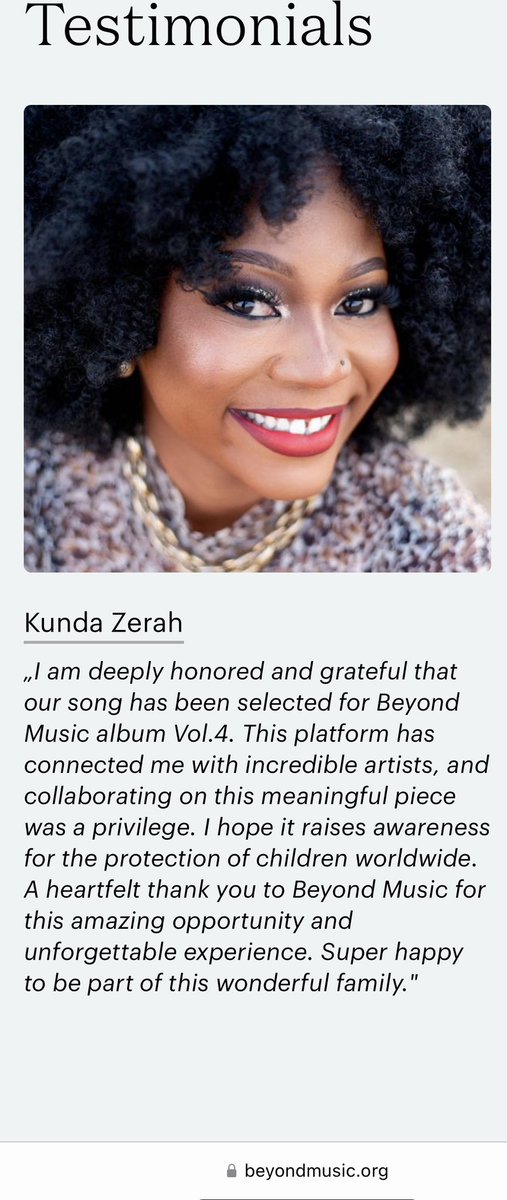 Grateful. Humbled. Proud.
Receiving the Beyond Music Award for ‘Usiku’ is more than just a milestone — it’s a testament to the power of music to inspire change. To be recognized by legends like <a href="/angeliquekidjo/">Angelique Kidjo</a> ,<a href="/Pheelz/">Pheelz🐘🤟🏾</a> , <a href="/Wiyaala/">THE LIONESS 🦁🌍🦁</a>, Beyondmusic and DodoMusic, feels surreal.