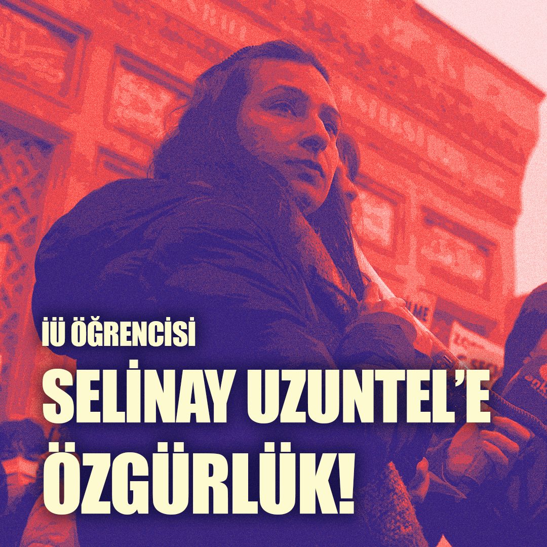 BERKANT VE SELİNAY'A ÖZGÜRLÜK!

Mücadelemiz birkaç kişiyle sınırlandırılamaz. Alanları dolduran yüz binlerce, milyonlarca genç olarak hepimiz sokaklarda meydanlarda Berkant'la, Selinay'la birlikteydik!

Gözaltına alındıktan sonra tamamen keyfi kararlarla tutuklanan Berkant,