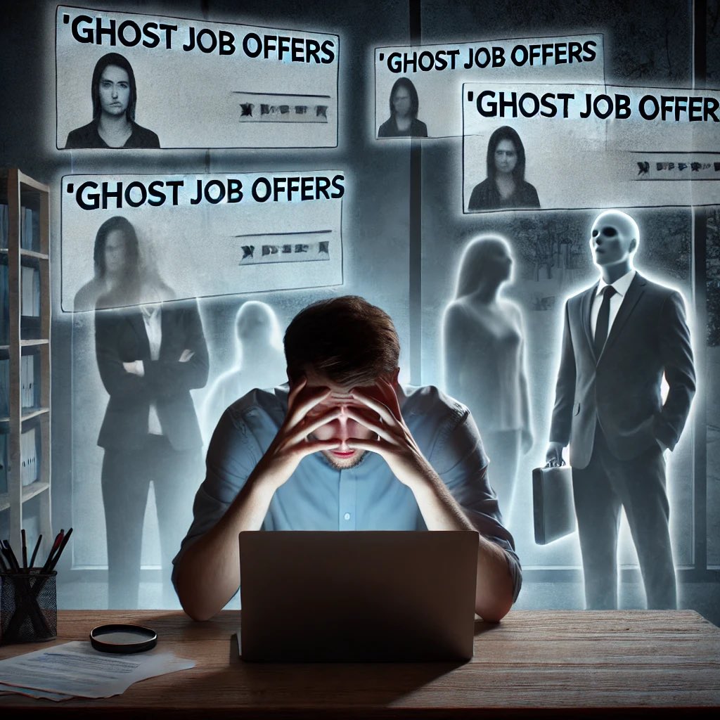NgeCynthia's tweet photo. GHOST JOB OFFERS THE NEW TREND😏Are we going to talk about the rise of #ghostjoboffers ? Why are companies posting #jobs that are already taken? This practice isn’t just #misleading, it’s cruel..
PLEASE STOP! 

#jobh #Recruiting #employer https://t.co/Rf5nmFRMWD