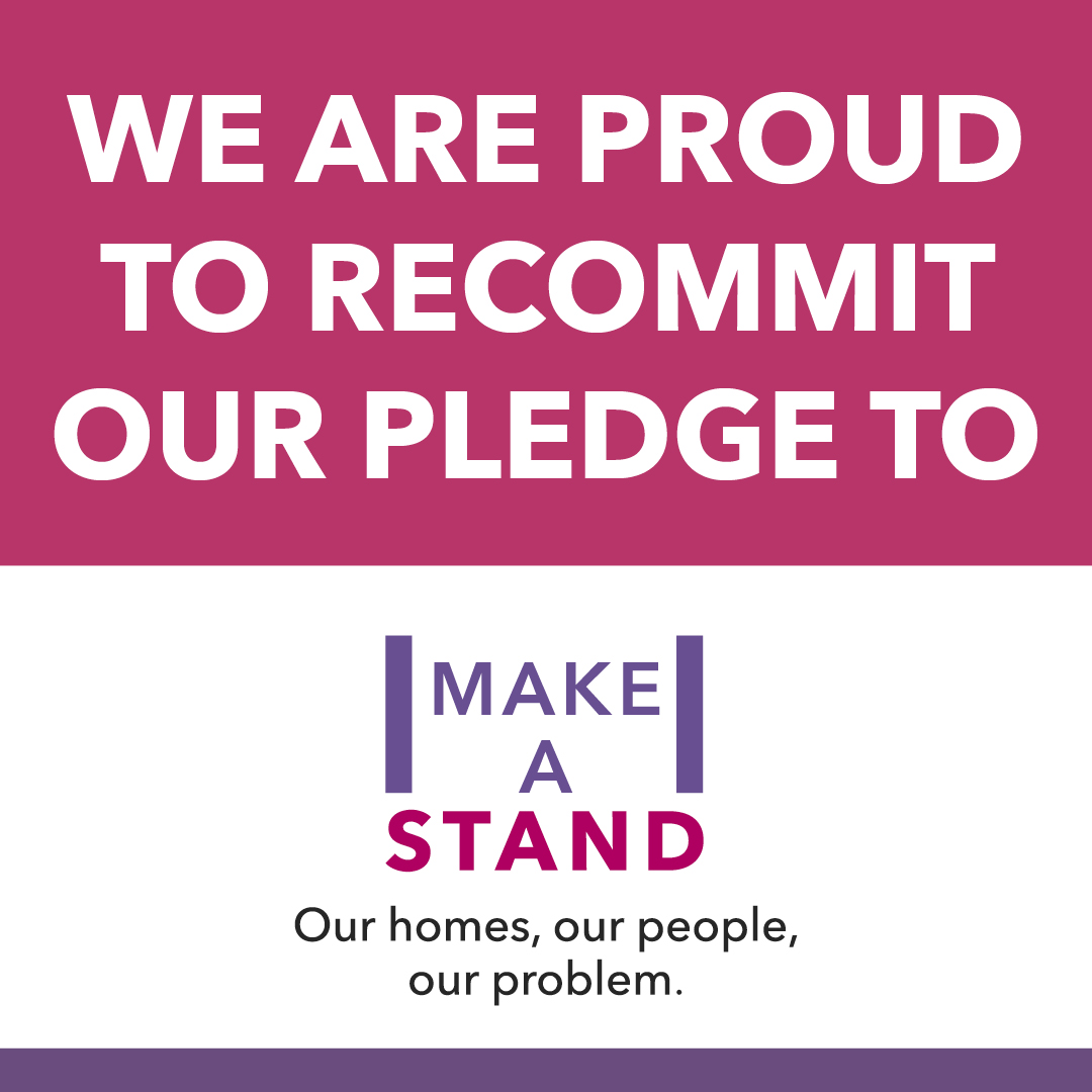 GrampianHA's tweet image. We are proud to recommit our #MakeaStand pledge as part of our ongoing commitment to tackling domestic abuse. Our homes, our people, our problem. @CIHhousing 
#domesticabuse #domesticabuseawareness