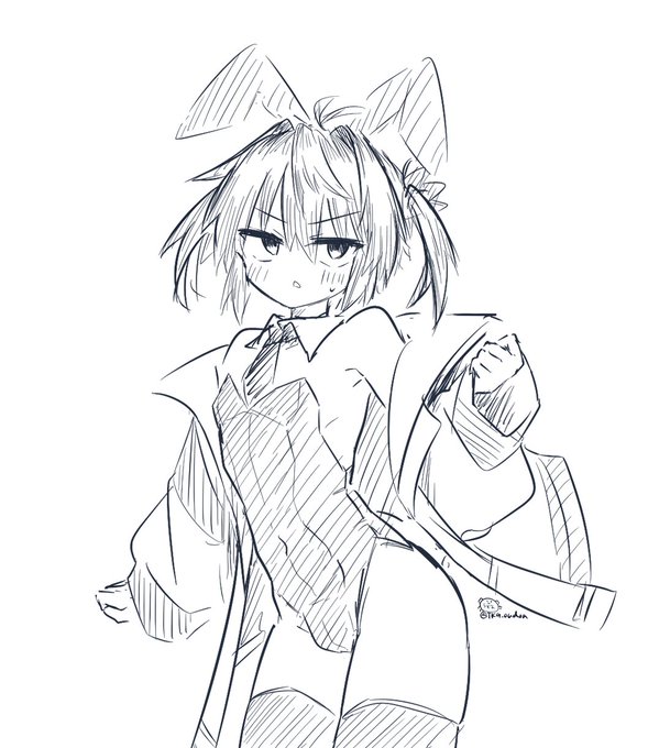 わりと気に入っている凪のらくがき 