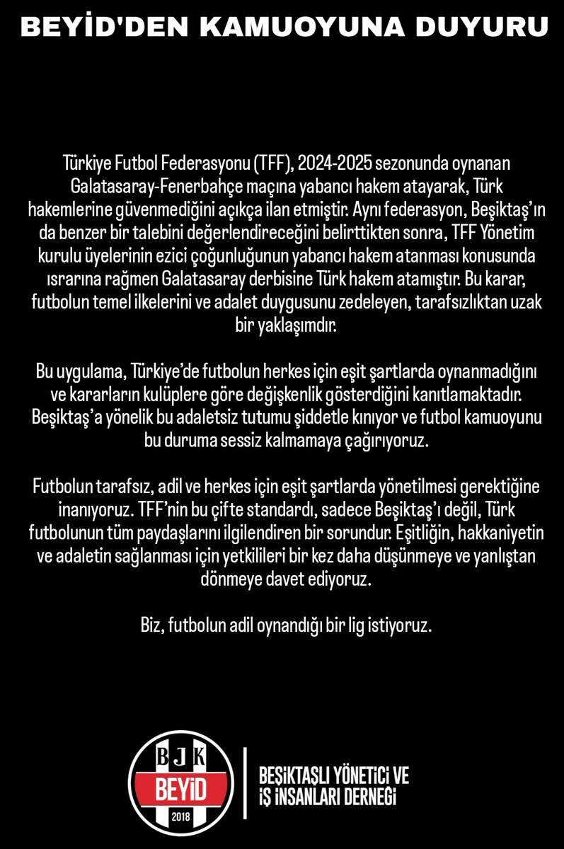 #TFFİstifa #ÇifteStandart