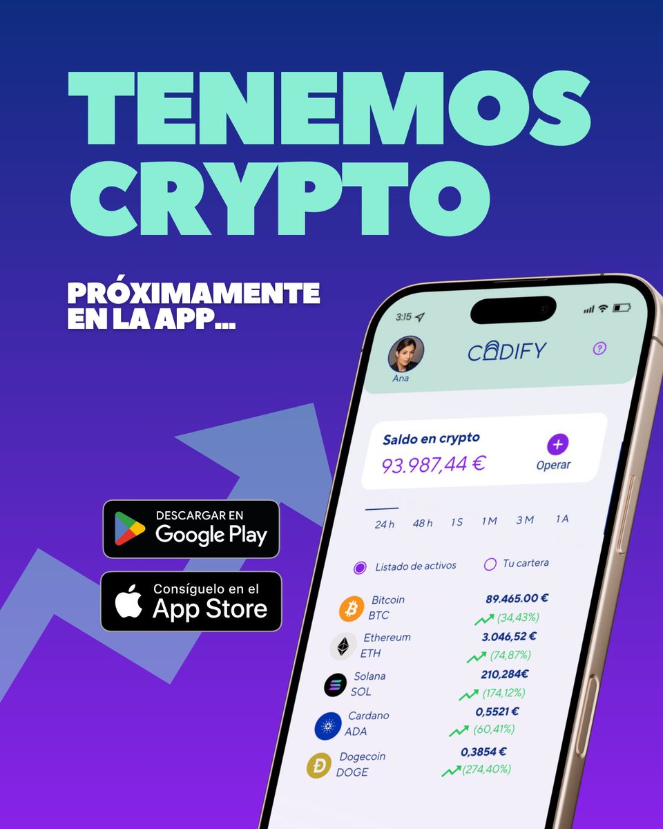 Comenzamos la cuenta atrás. ¿Quieres ayudarnos y ser tester de nuestro modulo de compra/venta de #Crypto? escríbeme DM👇👇#Bitcoin #Ethereum #Solana #XRP #Cardano