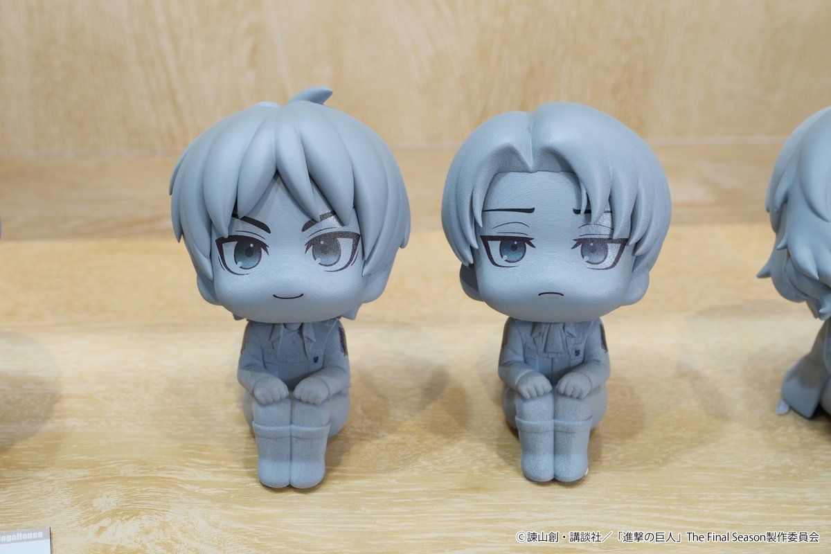 【#るかっぷ展inハラカド】 #速報

◤商品化決定＆原型初公開◢
見上げる見守る #るかっぷ
#進撃の巨人

💥エレン・イェーガー
💥リヴァイ
 
現在鋭意開発進行中メガ！
続報をお楽しみに！👀

4月10日まで開催！👇
megahobbyexpo.jp/lookup-harakad…
#shingeki #るかっぷのいる生活
#るかっぷハラカド