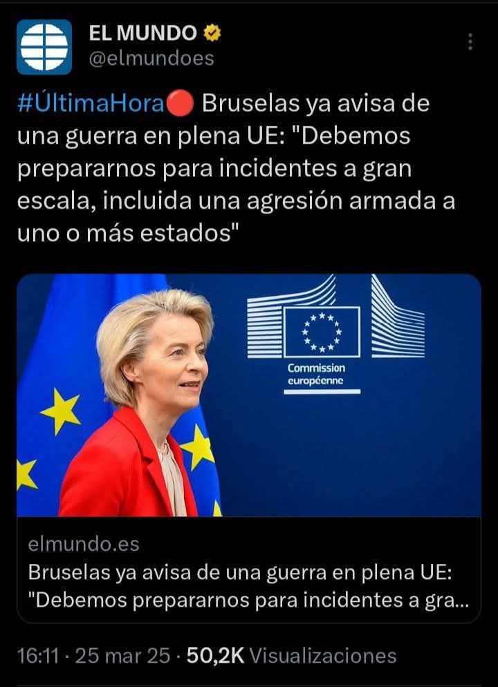 La víboras qué mandan en Europa nos llevan a la Guerra de la picadora de carne de Ucrania y a engordar la multinacionales armamentísticas de la OTAN de los EEUU.