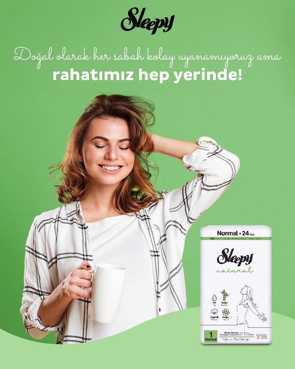 Abartmıyoruz tabii ki de her sabah prenses gibi uyanmıyoruz ama içeriğinde saf su, doğal bambu, organik pamuk ve doğal mineral bulunan Sleepy Natural ile rahatımız hep yerinde! 💚

#sleepy #sleepyped #abartısıznet #kadınpedi #hijyenikped #sleepynatural #rahatlık