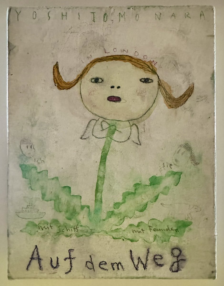 奈良美智 ”space cat ” 1991年 スペースキャット ドローイング 奈良