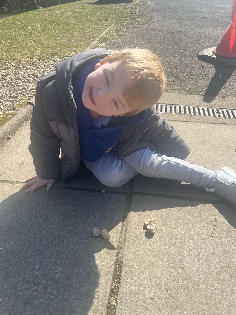 We used natural resources in reception to double numbers to 8. We used our paving stones as a ten frame