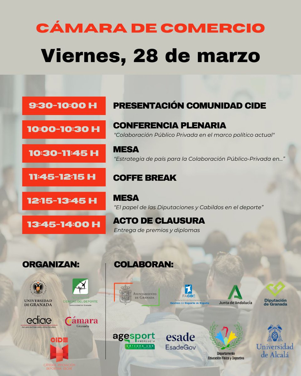 II Congreso Internacional de Innovación en Gestión Deportiva
📅 27-28 marzo

🔹 Expertos y líderes del sector analizan el futuro de la gestión deportiva. EBONE y Agesport Andalucía, presentes.

📲 ¡Síguenos para conocer los momentos clave! #GestiónDeportiva #EBONE #Agesport