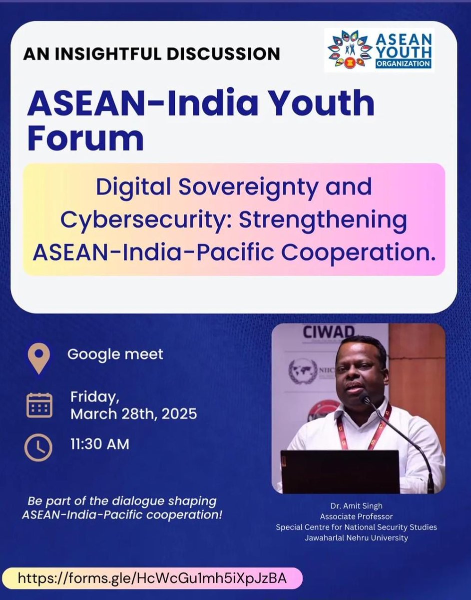 Dr. Amit Singh (@amitsinghjnu) on Twitter photo Tomorrow <a href="/11/">Eleven</a>:30 AM <a href="/MEAIndia/">Randhir Jaiswal</a> <a href="/SSIFS_MEA/">Sushma Swaraj Institute of Foreign Service</a> <a href="/PMOIndia/">PMO India</a> <a href="/IndiaASEAN/">IndASEAN YouthSummit</a> <a href="/IndiaASEAN_at30/">India-ASEAN@30</a> <a href="/DrSJaishankar/">Dr. S. Jaishankar</a> <a href="/narendramodi/">Narendra Modi</a> <a href="/ajaydubey/">Prof. Ajay Dubey</a> <a href="/ManMohini2/">Man Mohini Kaul( Muni)</a> <a href="/scnss_jnu/">SCNSS, JNU</a> <a href="/JNU_official_50/">Jawaharlal Nehru University (JNU)</a> <a href="/sunilbansalbjp/">Sunil Bansal</a> <a href="/SunilAmbekarM/">Sunil Ambekar</a> <a href="/ivskdelhi/">इंद्रप्रस्थ विश्व संवाद केंद्र (IVSK Delhi)</a> <a href="/amitabhmattoo/">Amitabh Mattoo</a> <a href="/spsinghdu/">shriprakash singh</a> <a href="/kumarnandaj/">J Nandakumar</a> <a href="/prajnapravah/">Prajna Pravah</a> <a href="/academic4nation/">Academics4Nation</a> Tomorrow <a href="/11/">Eleven</a>:30 AM <a href="/MEAIndia/">Randhir Jaiswal</a> <a href="/SSIFS_MEA/">Sushma Swaraj Institute of Foreign Service</a> <a href="/PMOIndia/">PMO India</a> <a href="/IndiaASEAN/">IndASEAN YouthSummit</a> <a href="/IndiaASEAN_at30/">India-ASEAN@30</a> <a href="/DrSJaishankar/">Dr. S. Jaishankar</a> <a href="/narendramodi/">Narendra Modi</a> <a href="/ajaydubey/">Prof. Ajay Dubey</a> <a href="/ManMohini2/">Man Mohini Kaul( Muni)</a> <a href="/scnss_jnu/">SCNSS, JNU</a> <a href="/JNU_official_50/">Jawaharlal Nehru University (JNU)</a> <a href="/sunilbansalbjp/">Sunil Bansal</a> <a href="/SunilAmbekarM/">Sunil Ambekar</a> <a href="/ivskdelhi/">इंद्रप्रस्थ विश्व संवाद केंद्र (IVSK Delhi)</a> <a href="/amitabhmattoo/">Amitabh Mattoo</a> <a href="/spsinghdu/">shriprakash singh</a> <a href="/kumarnandaj/">J Nandakumar</a> <a href="/prajnapravah/">Prajna Pravah</a> <a href="/academic4nation/">Academics4Nation</a>