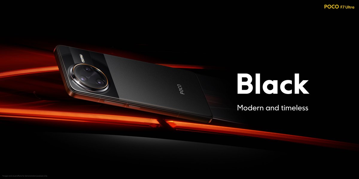 POCOGlobal's tweet photo. You got two colors to choose from:
Black that offers modern and timeless design that exudes sophistication and elegance.
And Yellow represents bold and vibrant making a statement for those who dare to stand out.
#POCOF7Ultra https://t.co/PWddmLhpIM