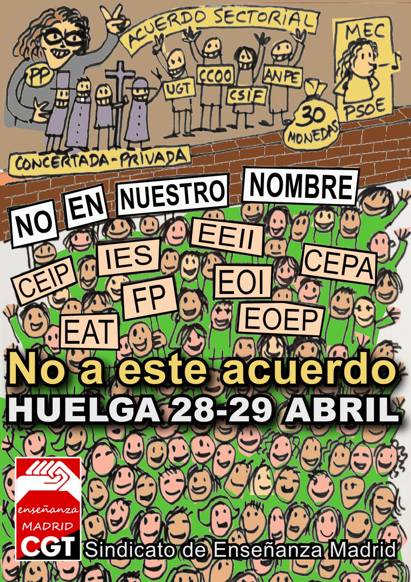 CGT Enseñanza Madrid tweet media